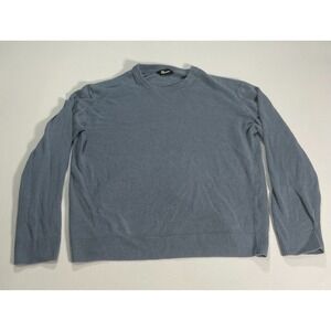 The Commons Linen Organic Cotton Sweater‎ Mens XL Blue Crewneck Pullover